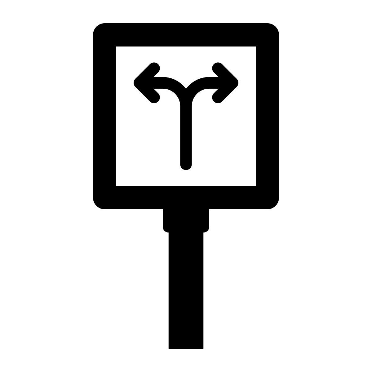 road sign icon