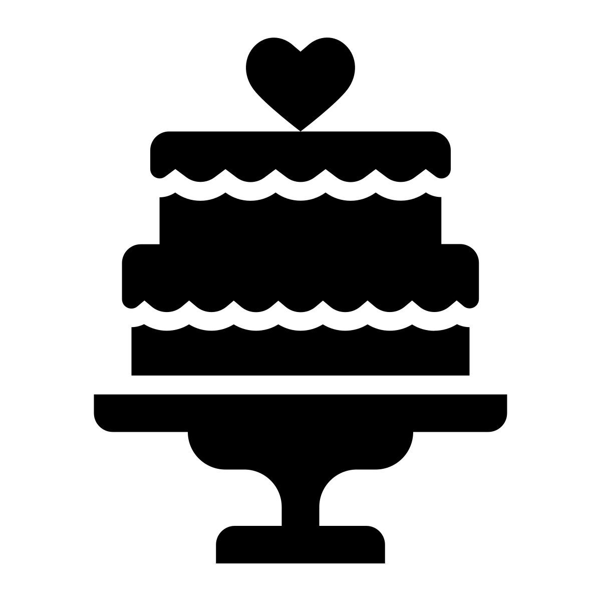 wedding cake icon