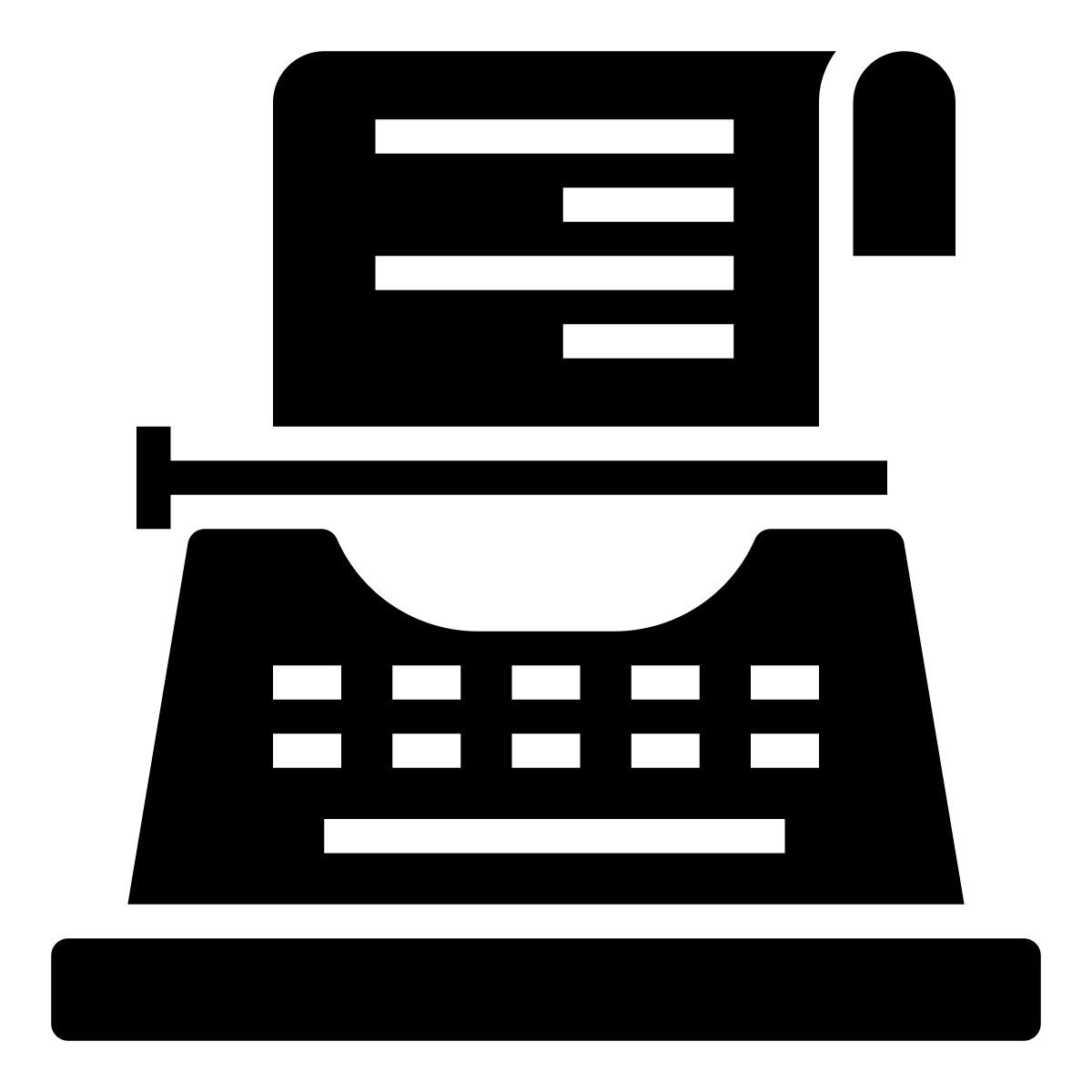 typewriter icon
