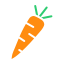 external carrot-fruits-and-vegetables-glyph-chroma-amoghdesign icon