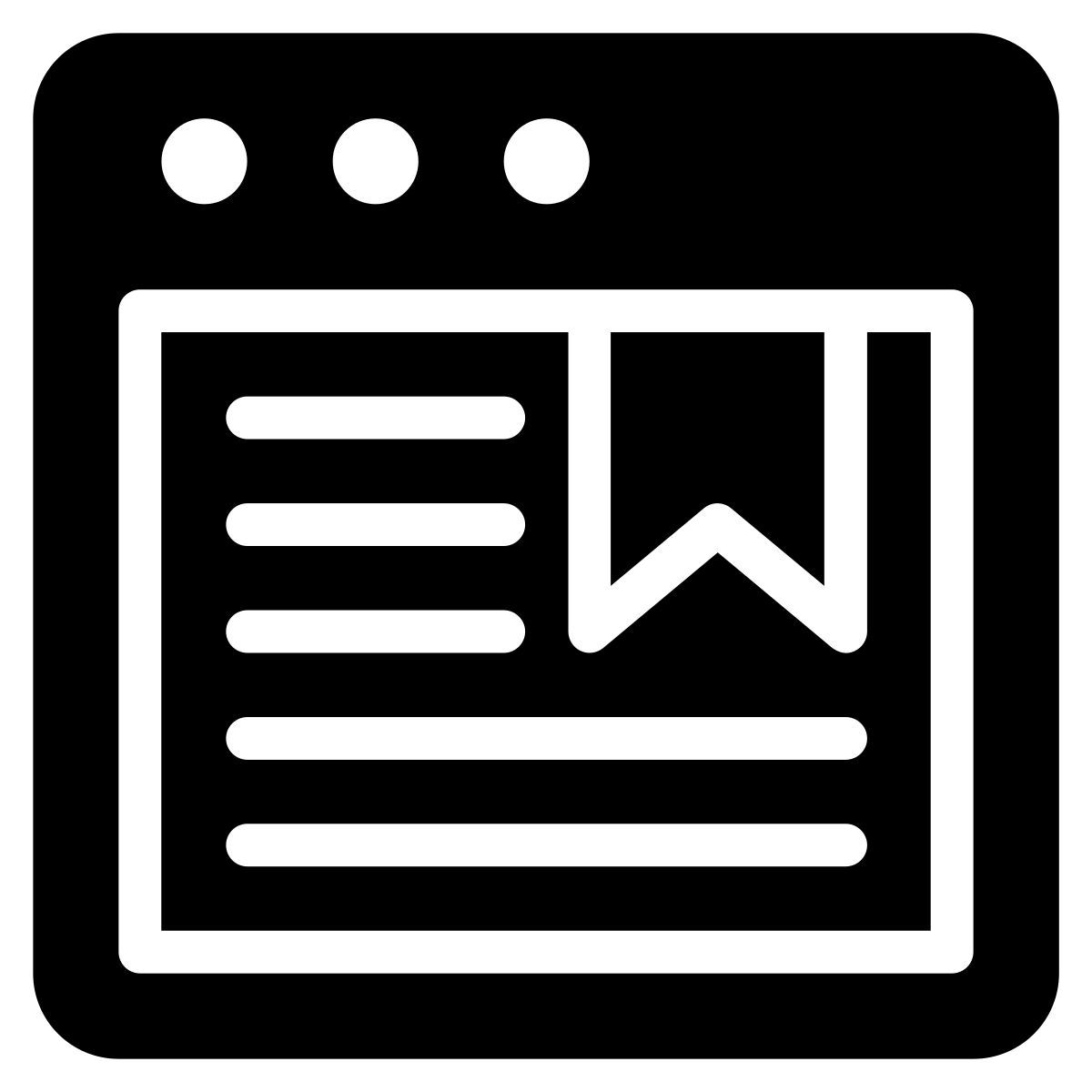 bookmarking icon
