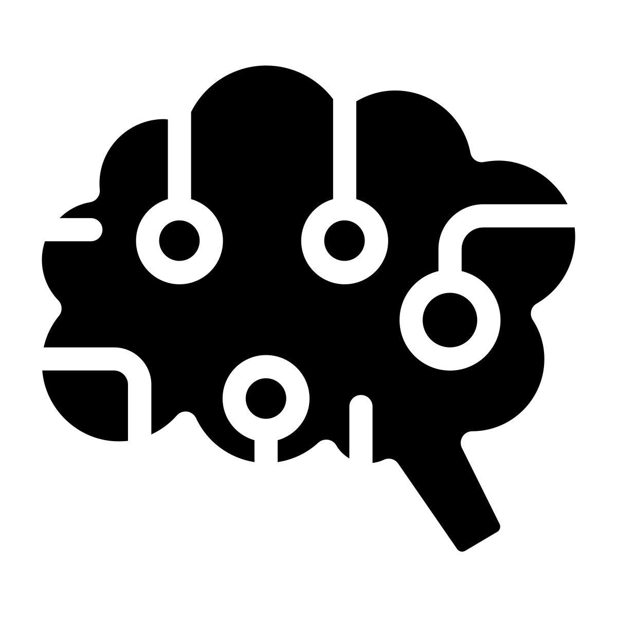 brain simulation icon