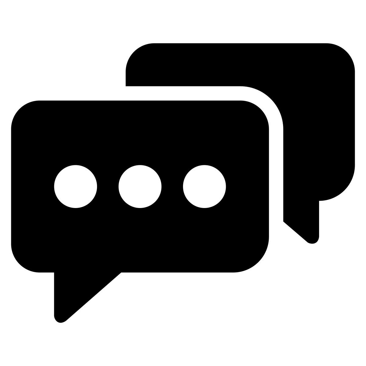 chat bubbles icon
