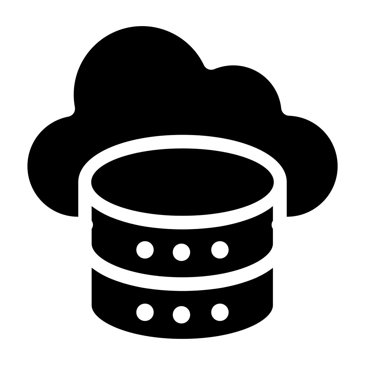 cloud database storage icon