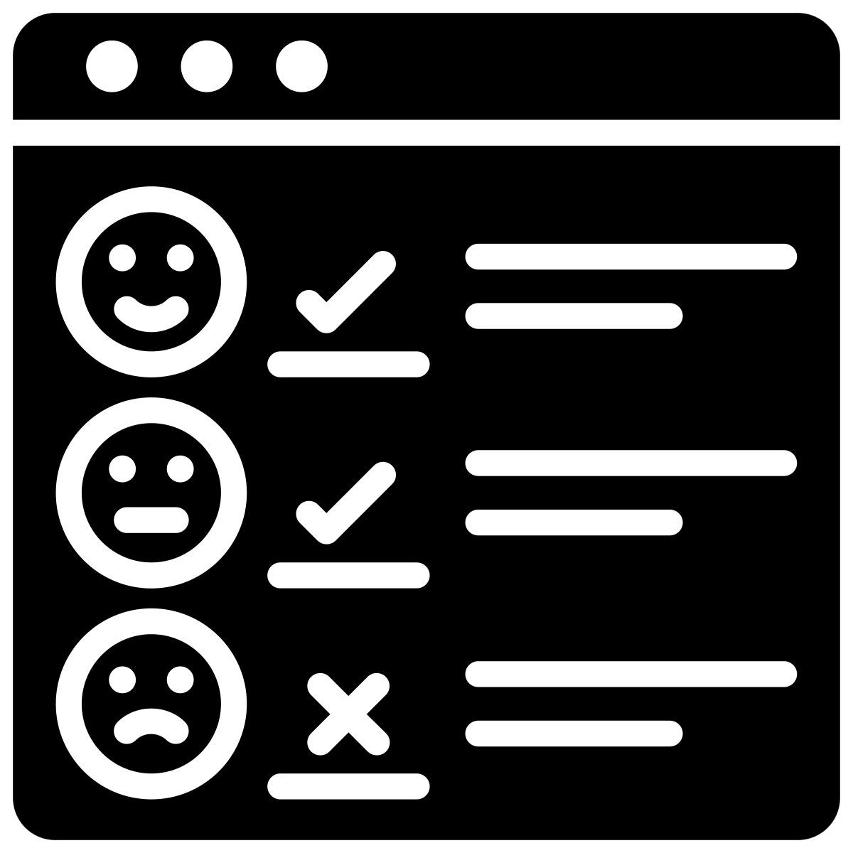 enquête auprès des clients icon