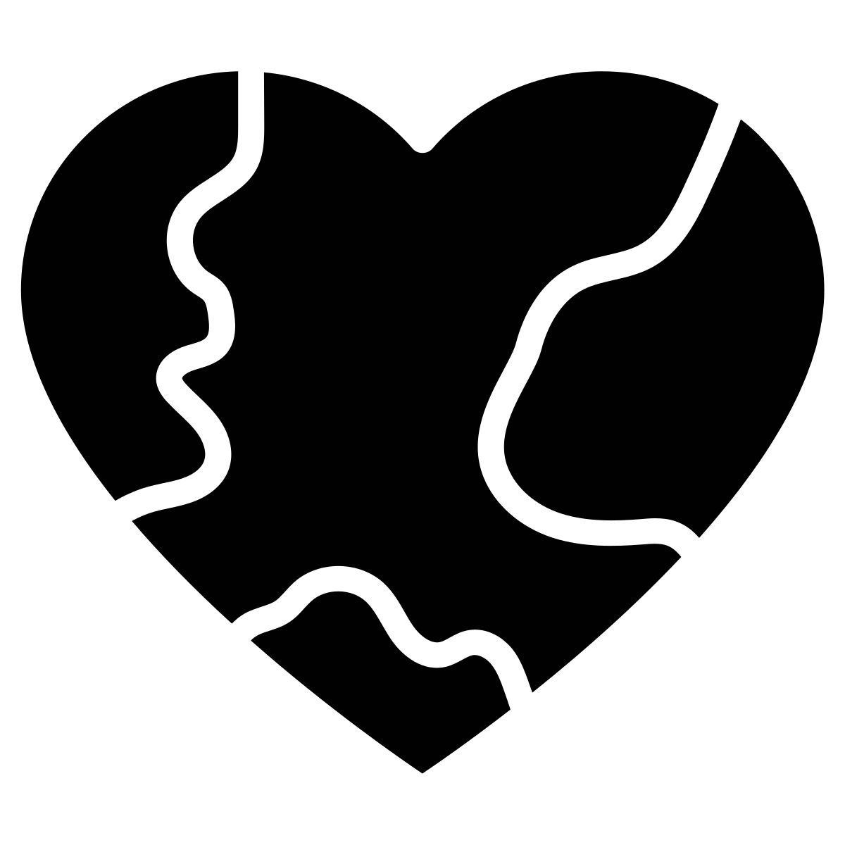 eco heart icon