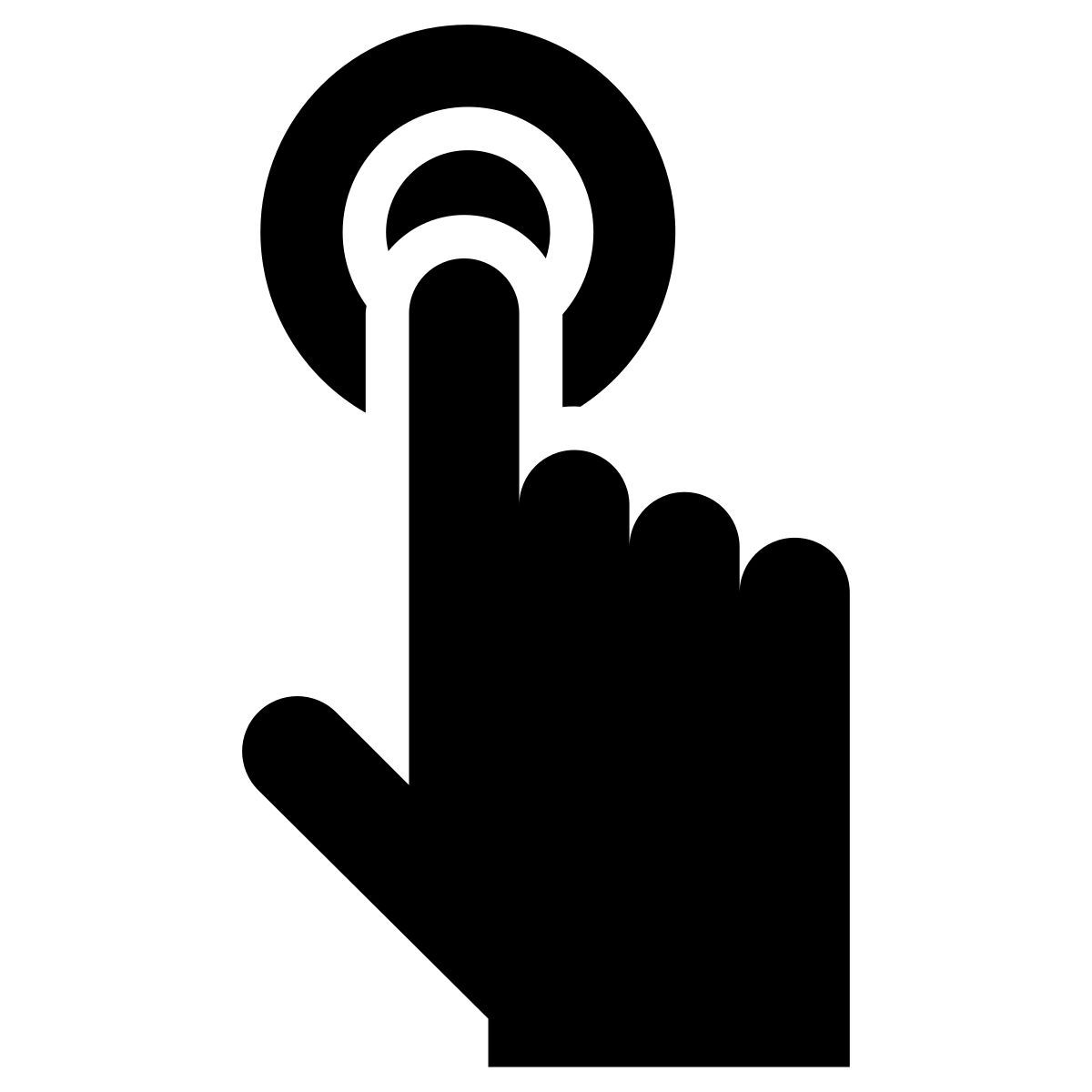 finger tap icon