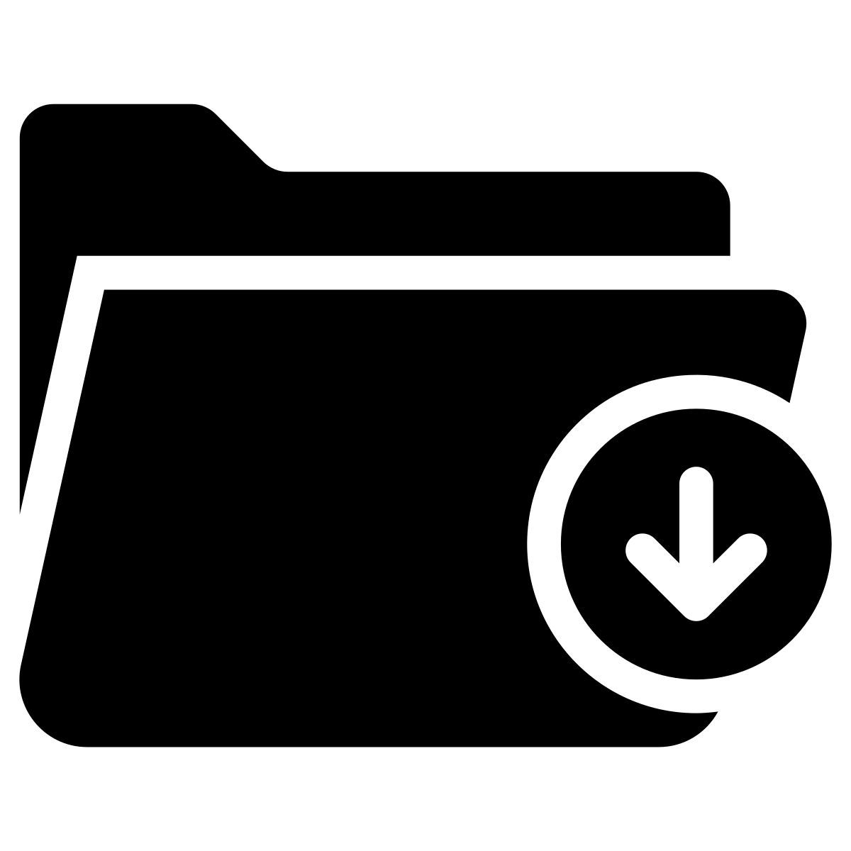 folder downloading icon