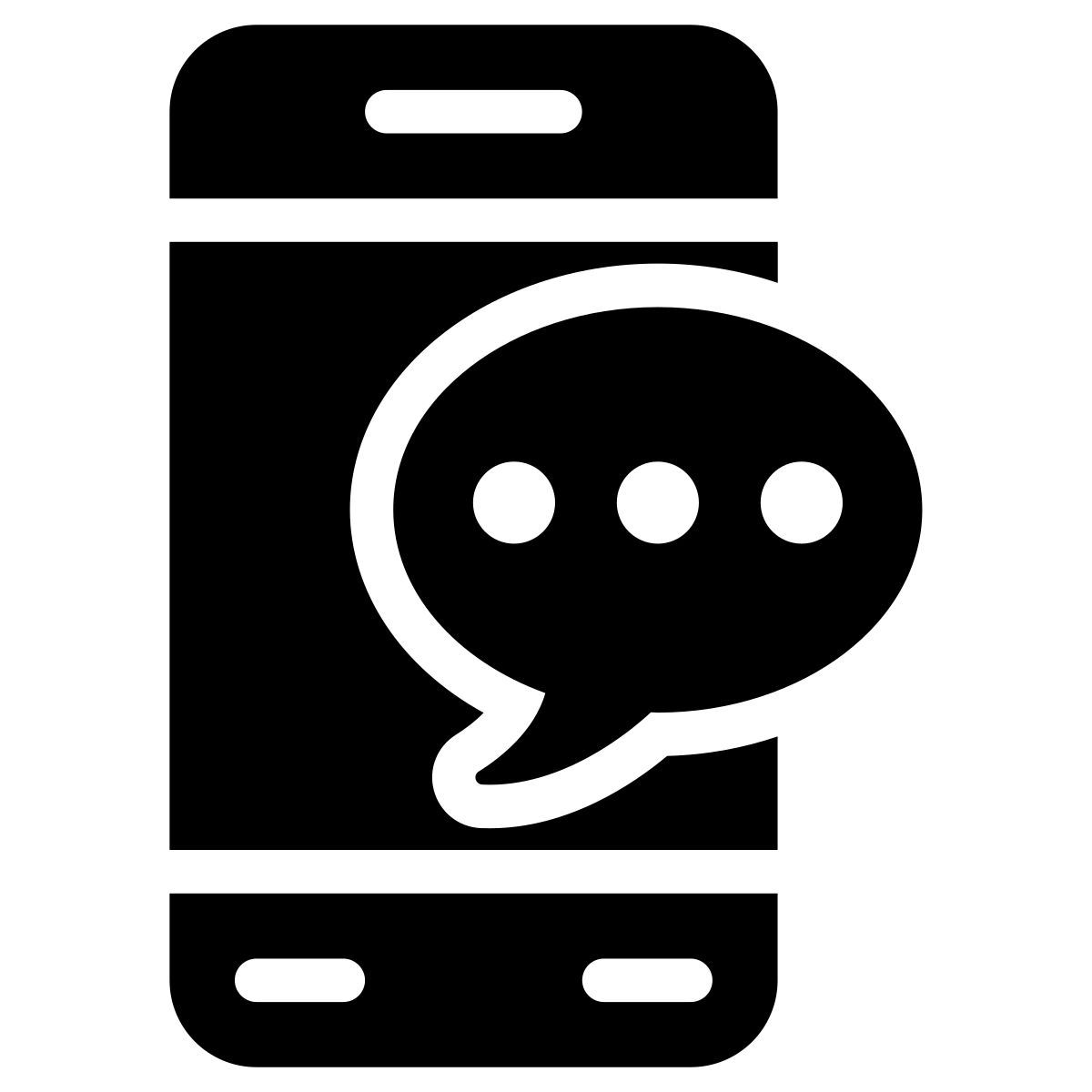 mobile chatting icon