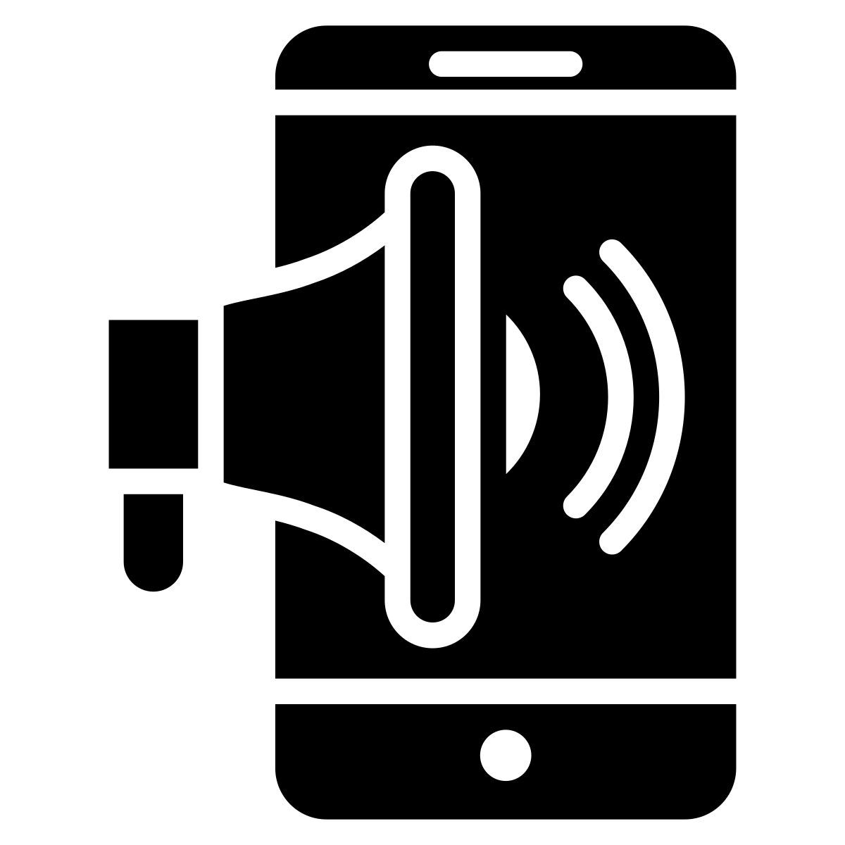 mobile marketing icon