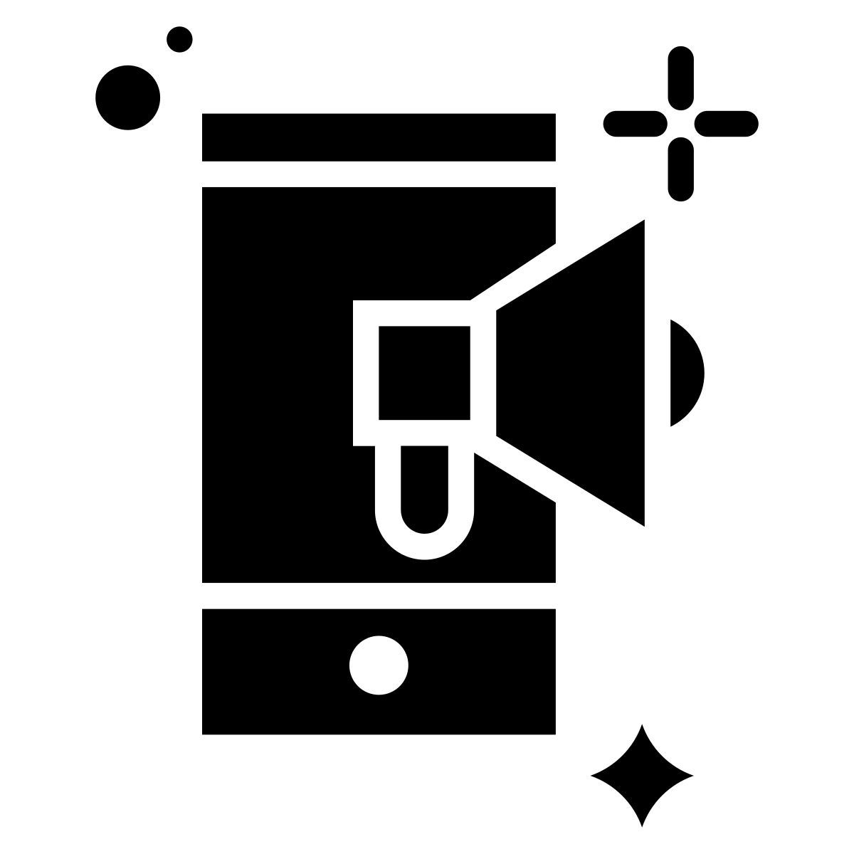 mobile marketing icon