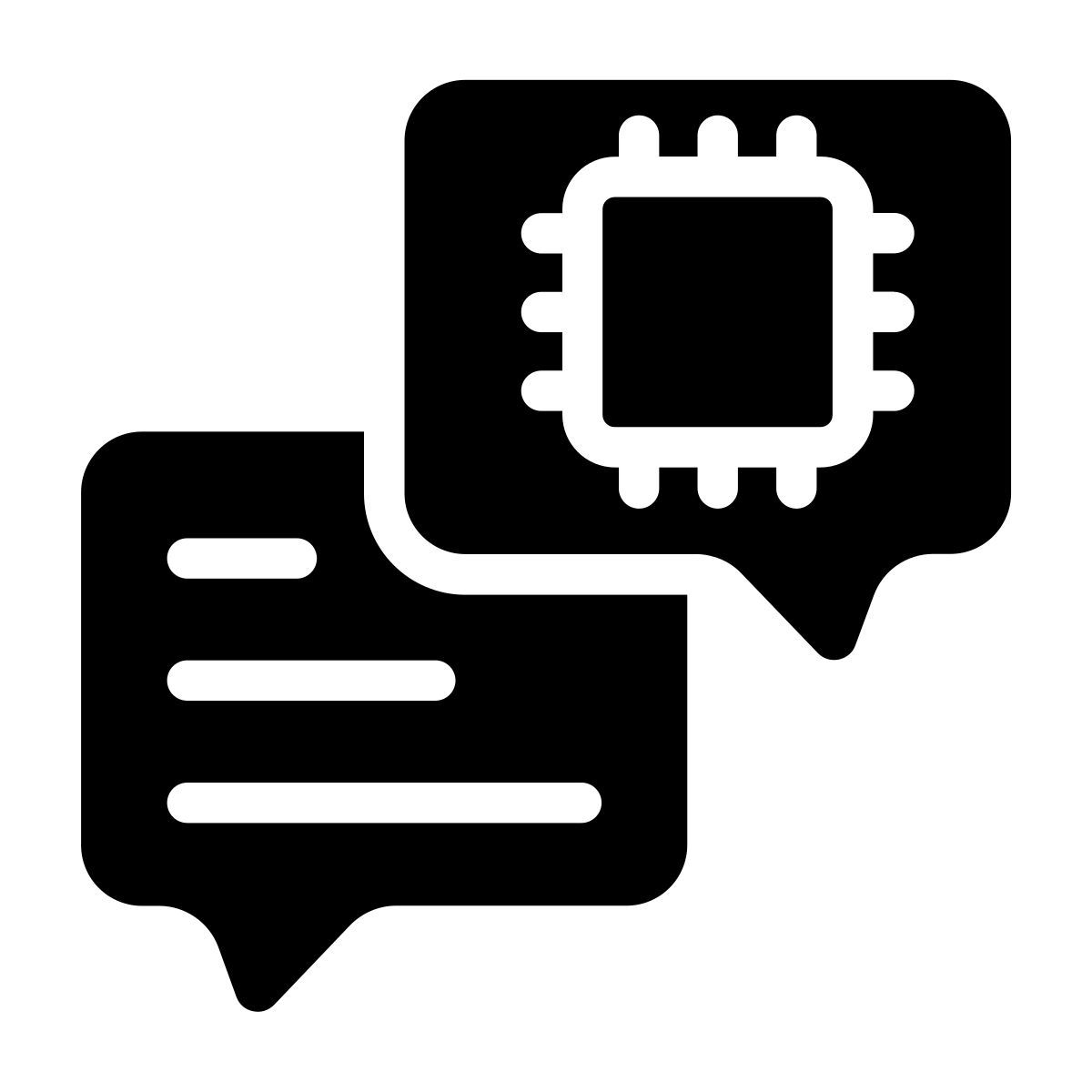 native language processing icon
