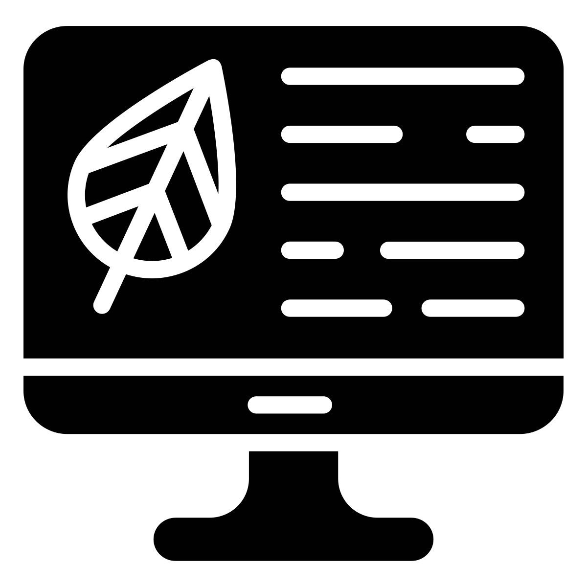 leaf characteristics icon