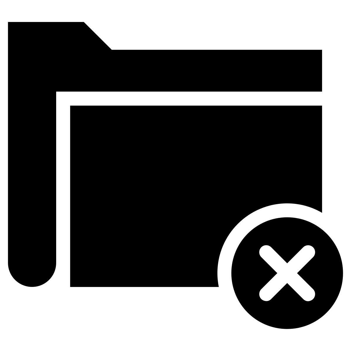 rimuovi cartella icon