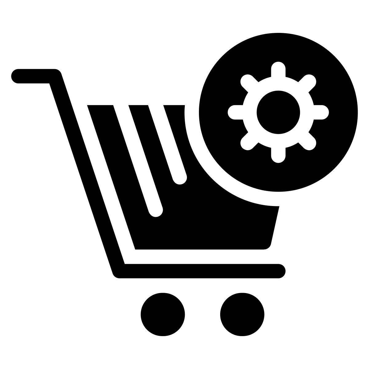 shopping cart setting icon