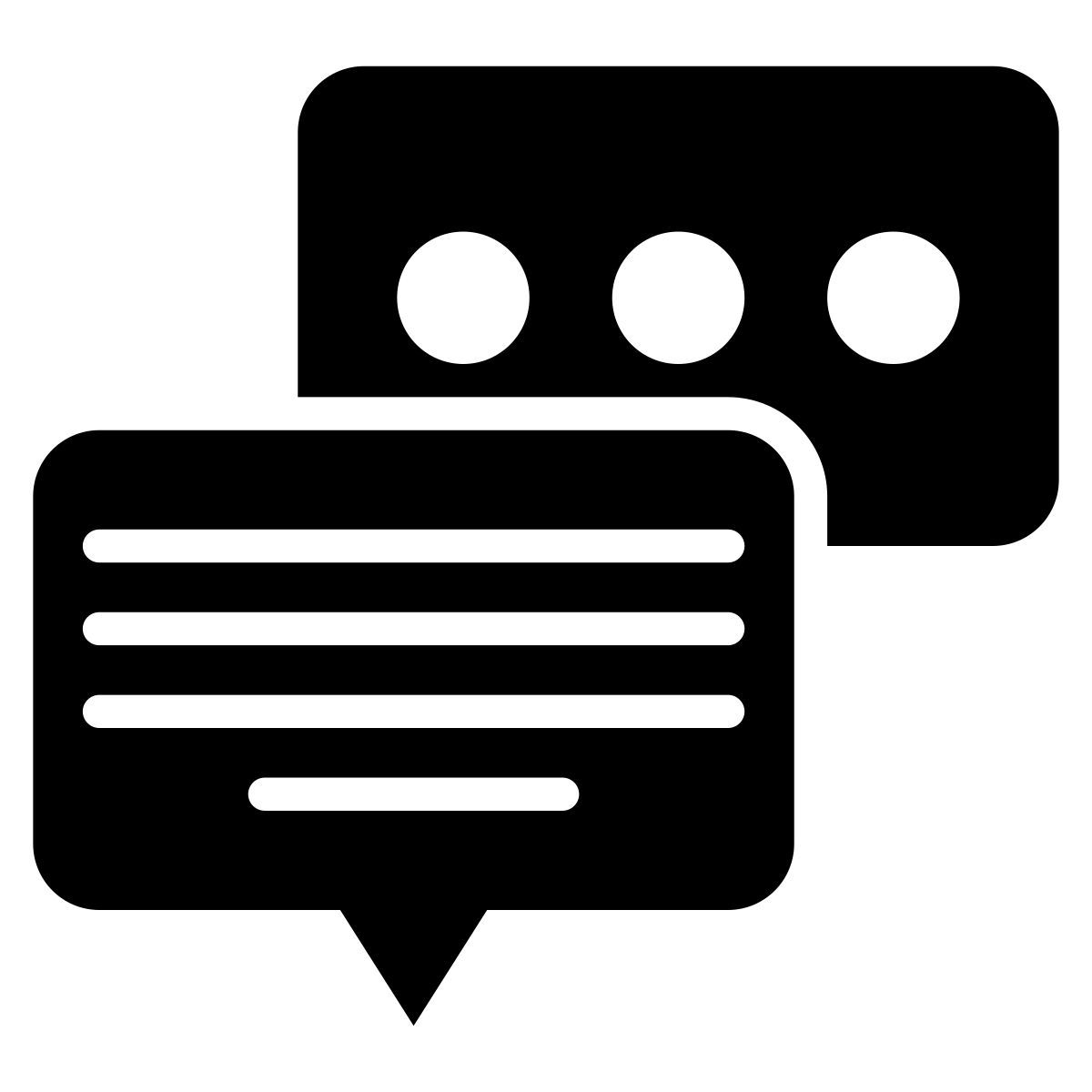 speech bubbles icon