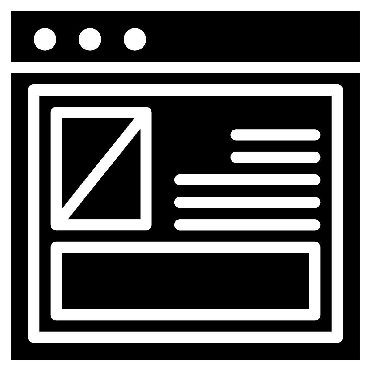 web layout icon