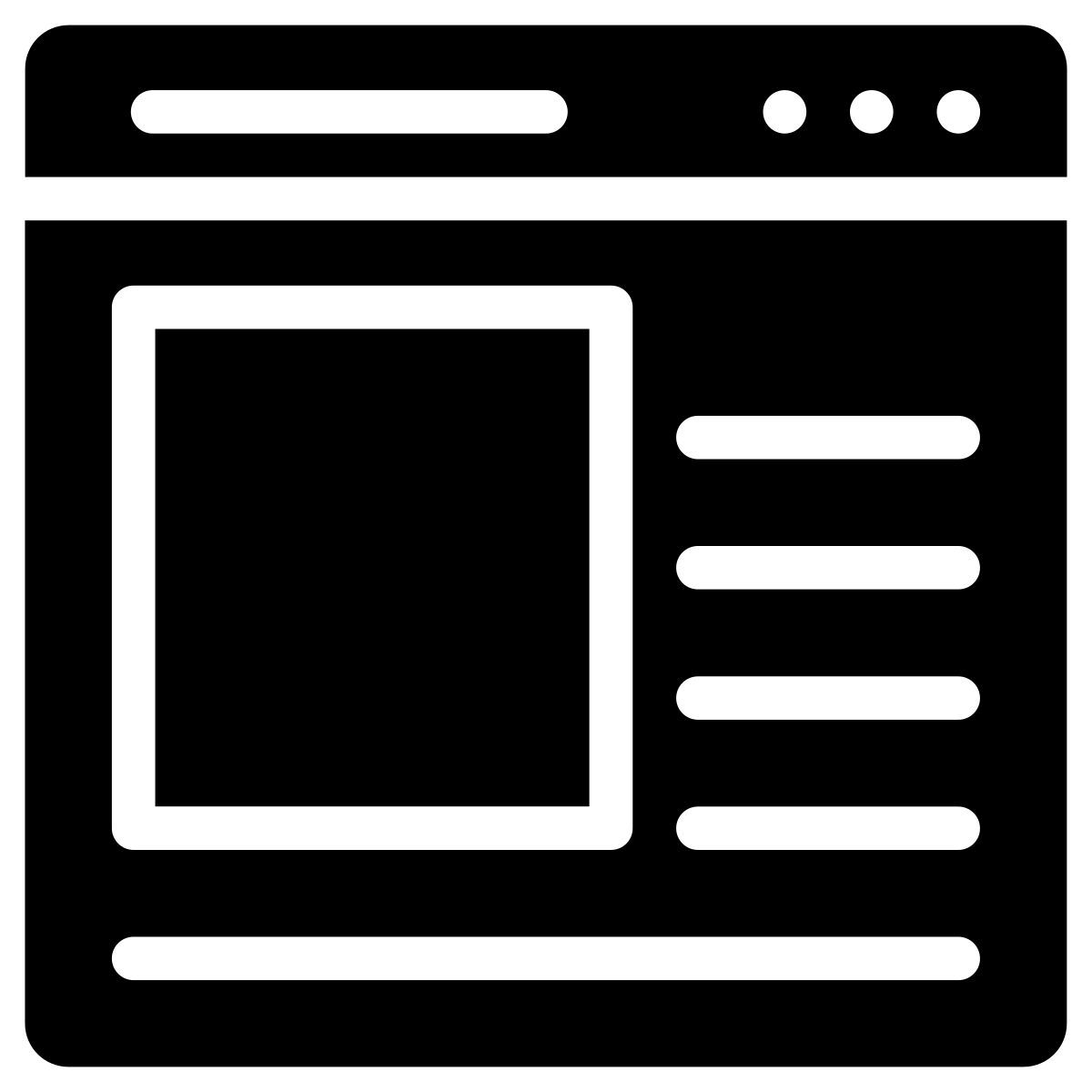 Modèle de page Web icon