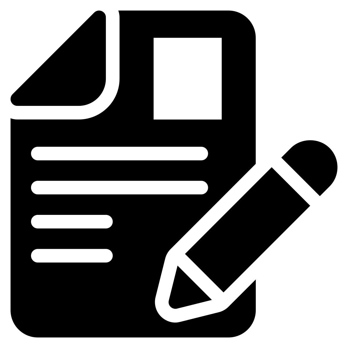 write resume icon