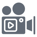 external Camcorder-ux-interface-solid-design-circle icon