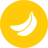external banana-agriculture-gardening-glyph-on-circles-amoghdesign icon