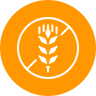 external allergen-agriculture-gardening-glyph-on-circles-amoghdesign icon