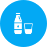 external bottle-drinks-and-beverages-glyph-on-circles-amoghdesign icon