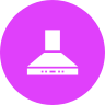 external chimney-kitchen-utilities-glyph-on-circles-amoghdesign icon