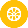 external citrus-fruits-and-vegetables-glyph-on-circles-amoghdesign icon