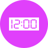 external clock-happy-new-year-glyph-on-circles-amoghdesign-2 icon