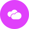 external cloud-weather-vol-01-glyph-on-circles-amoghdesign icon