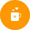 external coffee-valentines-day-glyph-on-circles-amoghdesign icon