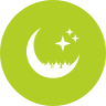 external crescent-ramadan-glyph-on-circles-amoghdesign-8 icon