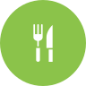 external cutlery-kitchen-utilities-glyph-on-circles-amoghdesign icon