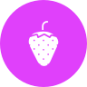 external fruit-valentines-day-glyph-on-circles-amoghdesign icon