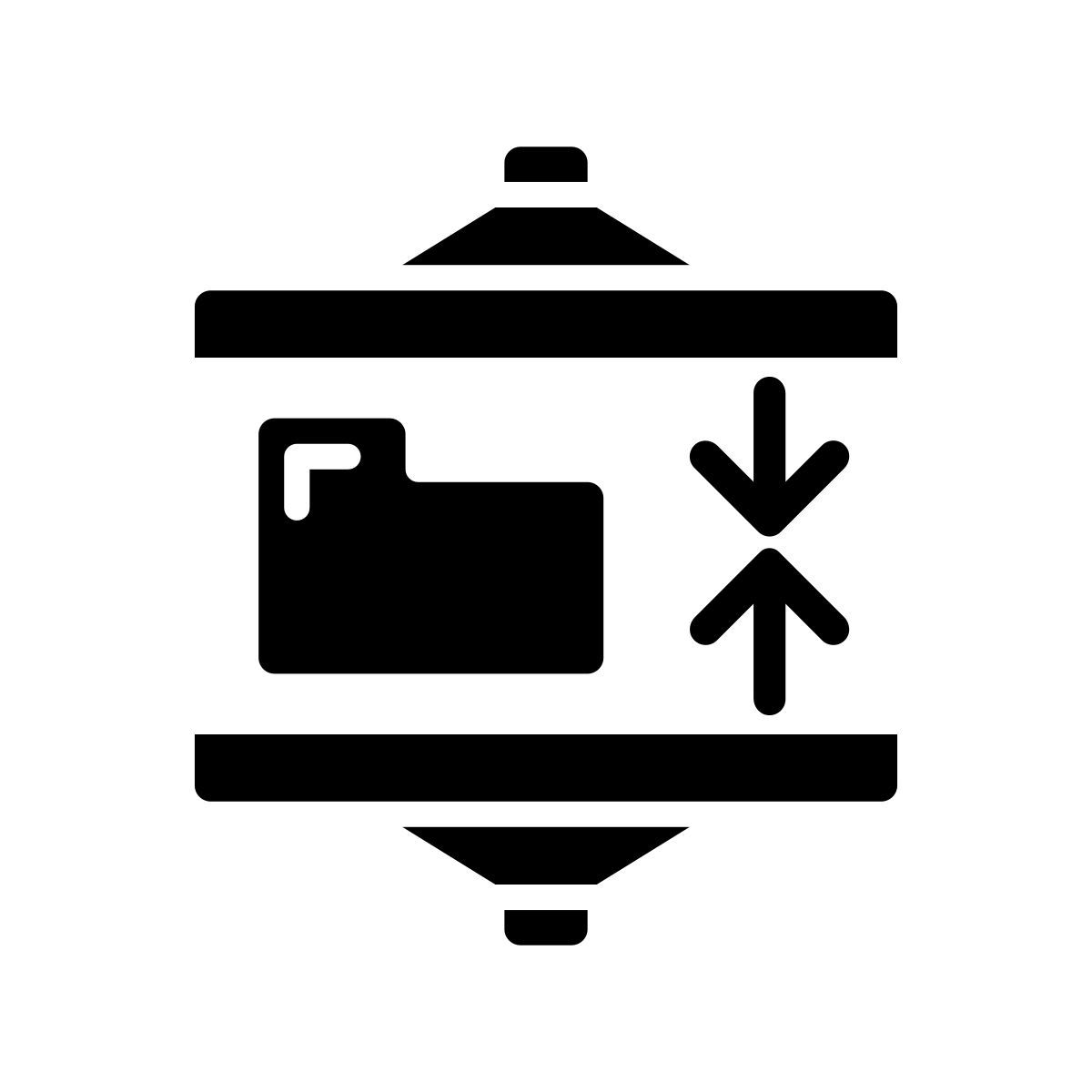data compression technique icon