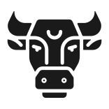 external Bull-Head-zodiac-signs-glyph-silhouettes-icons-papa-vector icon