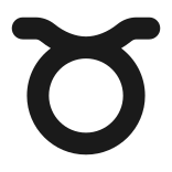 external Taurus-zodiac-signs-glyph-silhouettes-icons-papa-vector icon