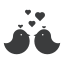 external bird-valentines-day-glyphons-amoghdesign icon