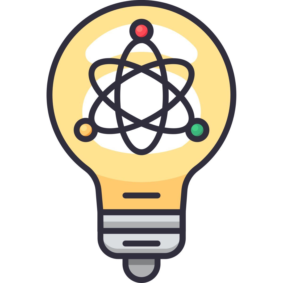 atom bulb icon