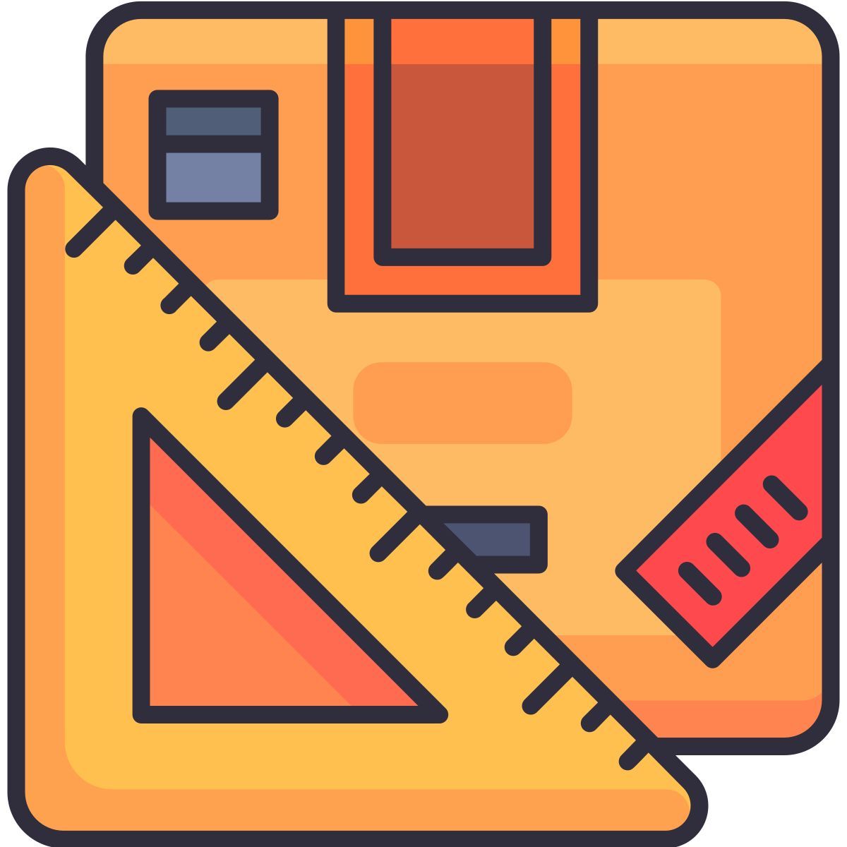 dimention scale icon