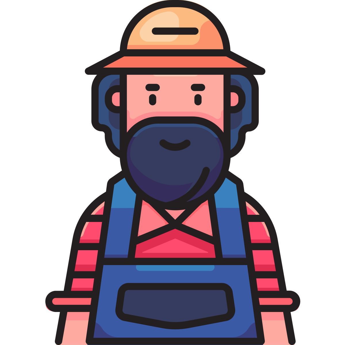 farmer old man icon