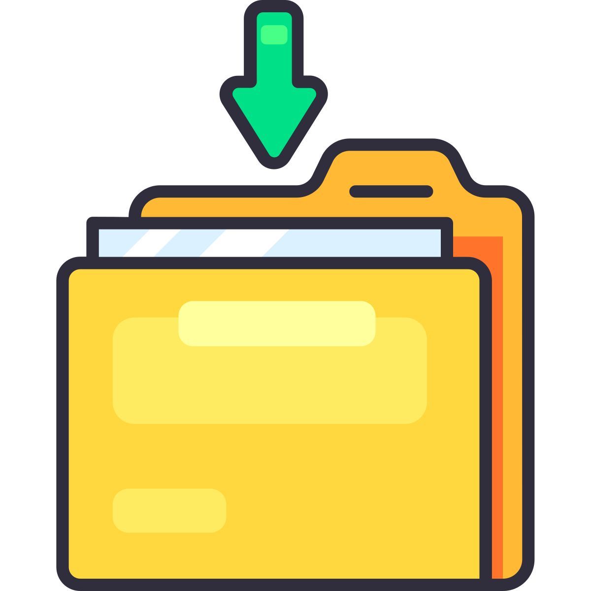 folder download icon