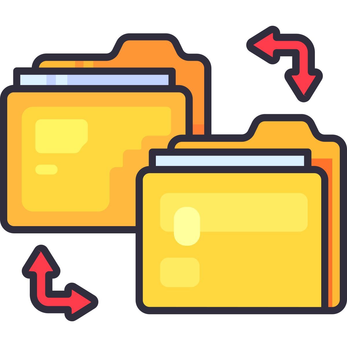 folder transfer icon