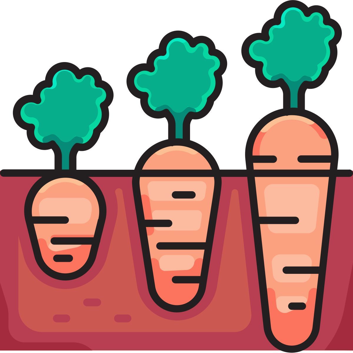 growing carrot icon