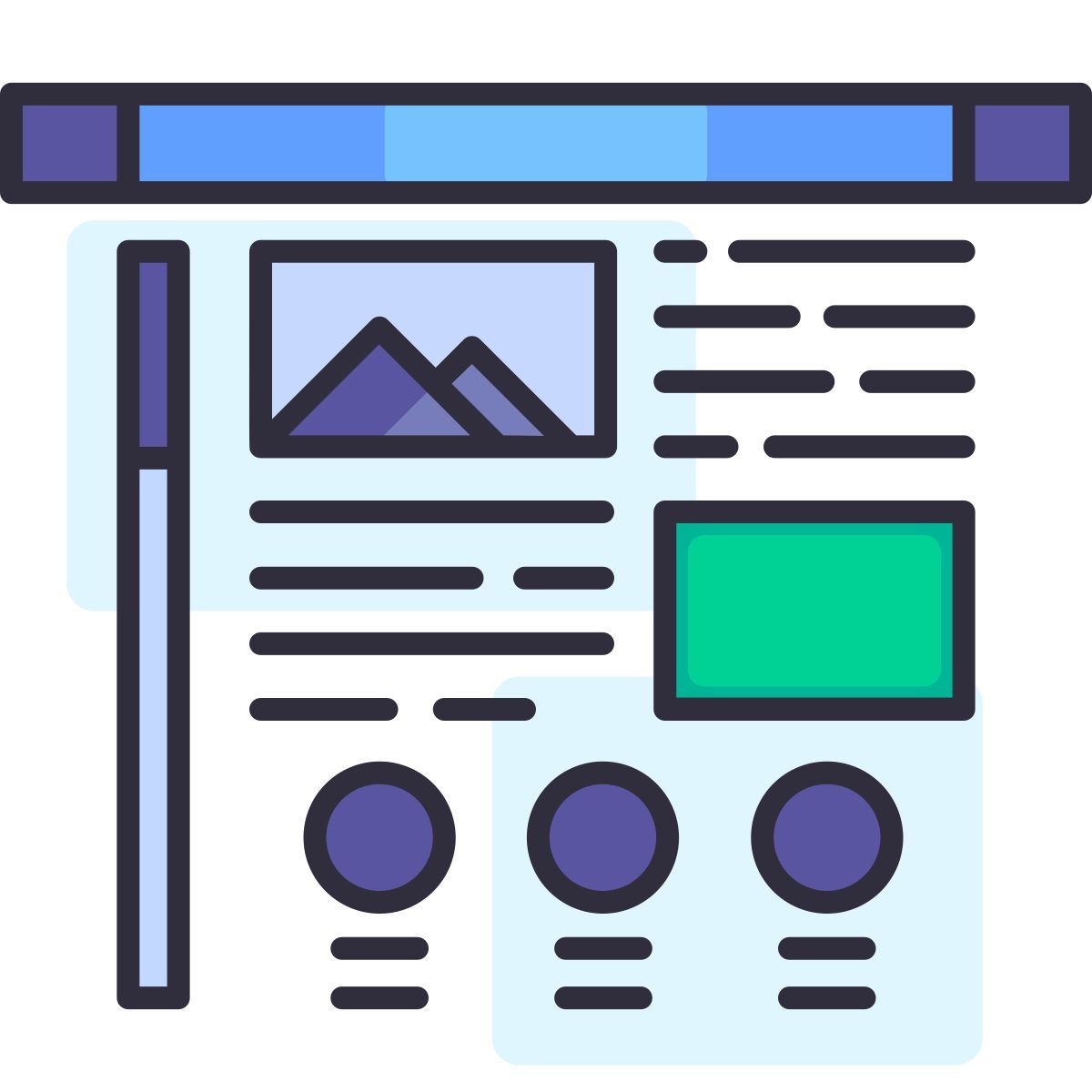 layout user interface icon