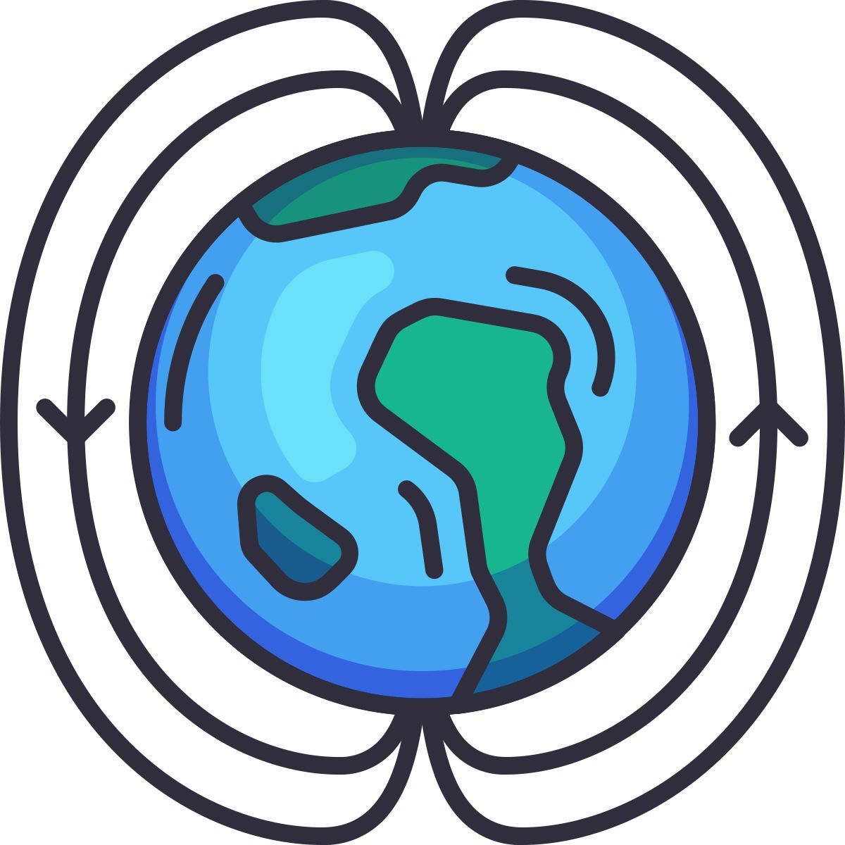 magnetic pole icon