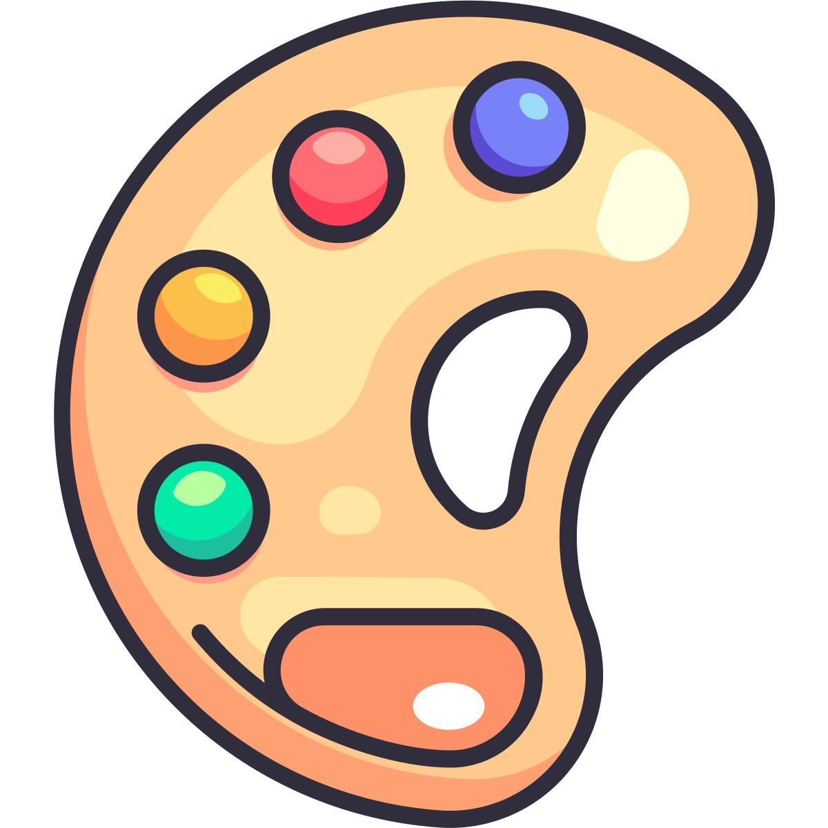 palette painting icon