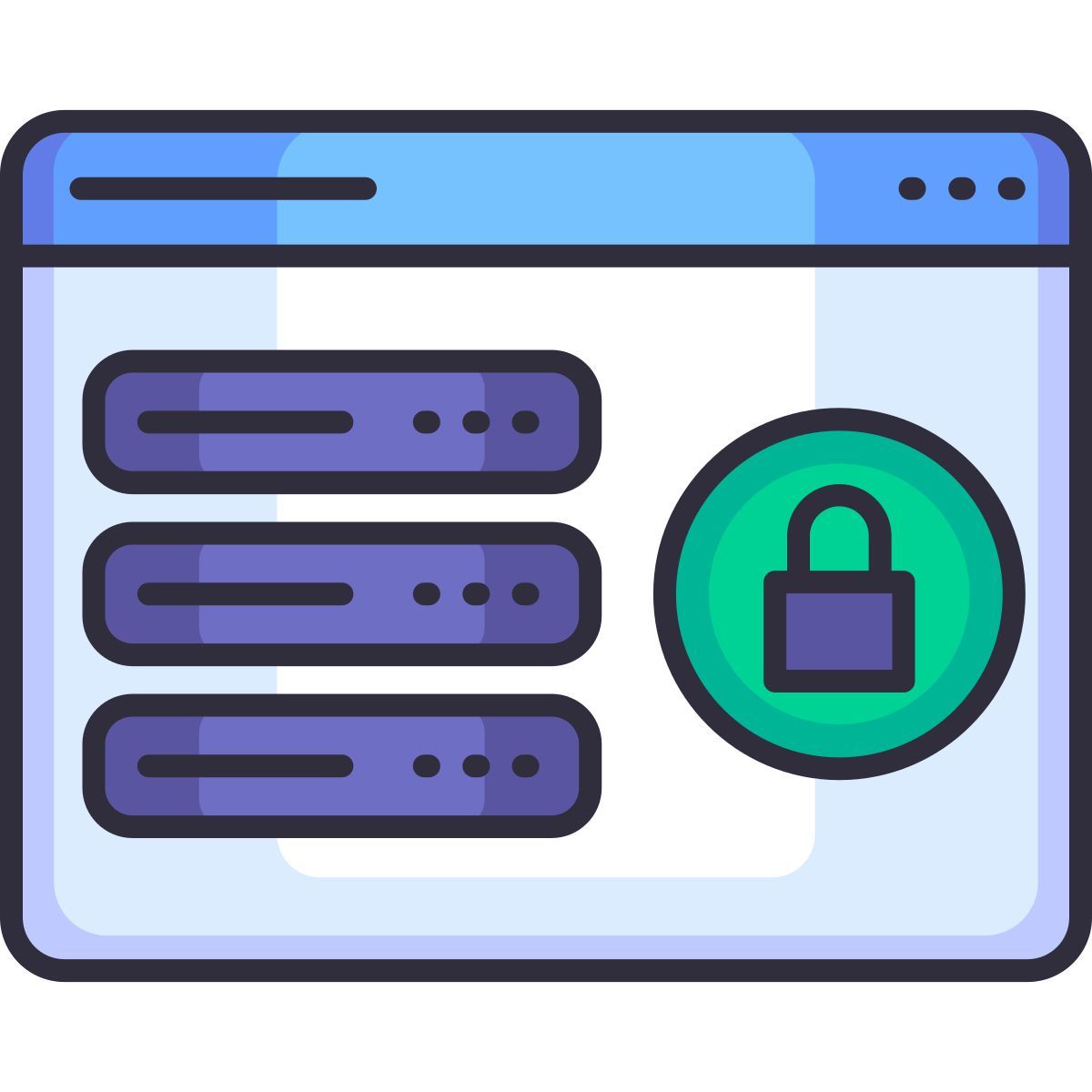 security data web icon