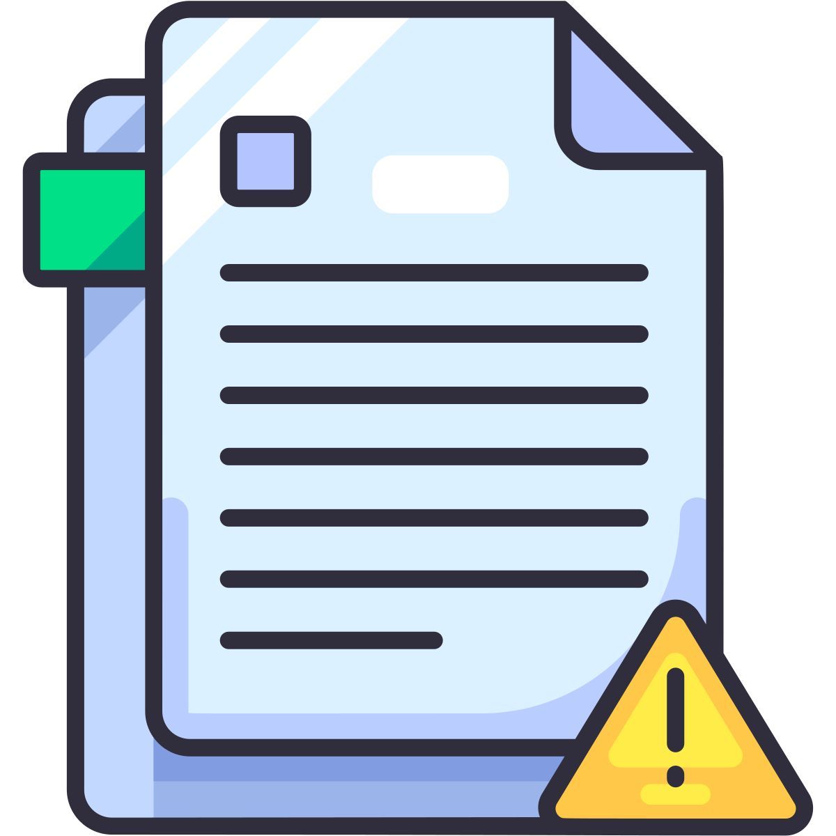 warning file icon